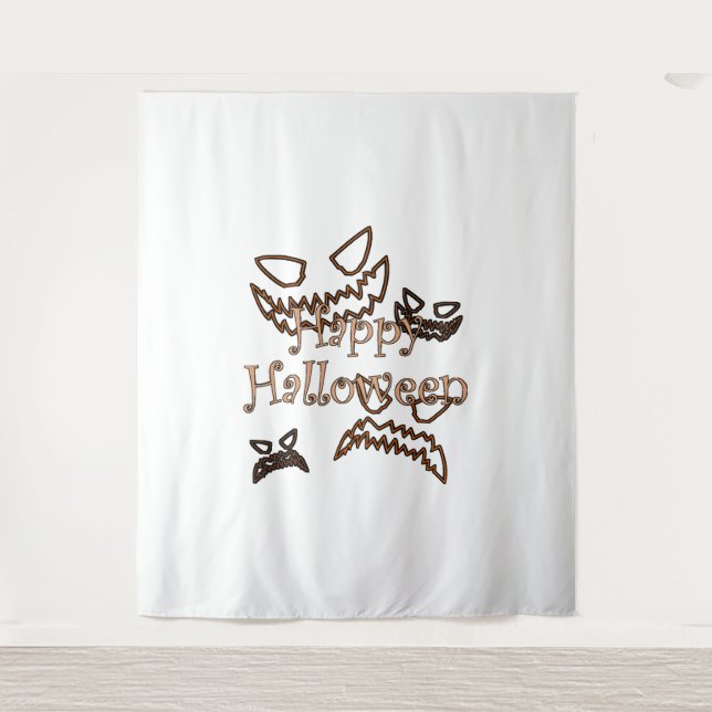 Tapete De Parede feliz Halloween (Frente)