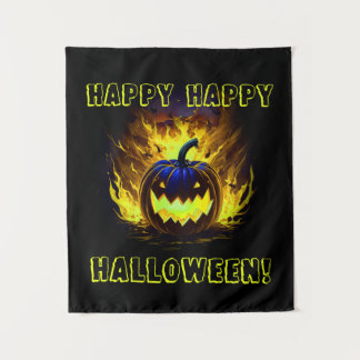 Tapete De Parede Feliz Halloween Pumpkin