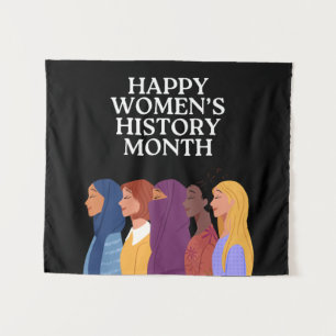 Tapete De Parede Feliz Mês da História das Mulheres
