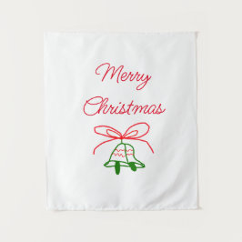 Tapete De Parede Feliz Natal arco verde-jingle na moda