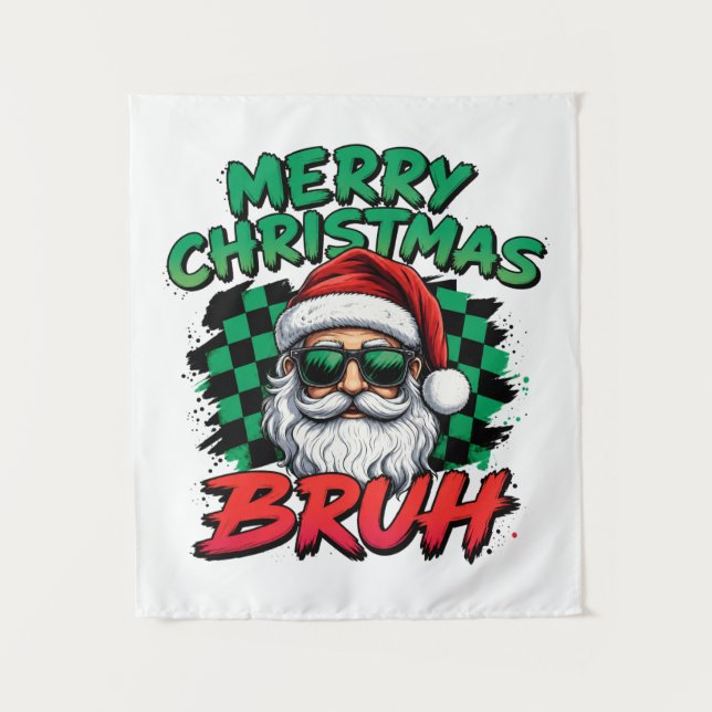 Tapete De Parede Feliz Natal Bruh (Frente)