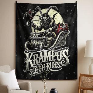 Tapete De Parede Feliz Natal Krampus Passeios de Trenó Krampus