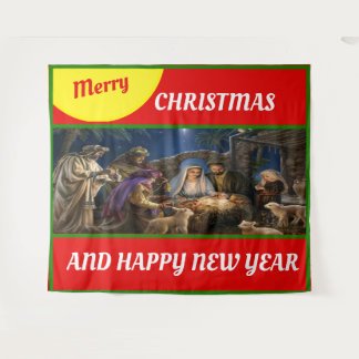 Tapete De Parede Feliz Natal para janela cobertor de flanela cobert