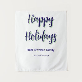 Tapete De Parede Felizes feriados azuis na moda