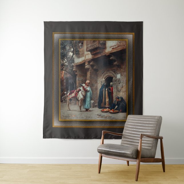 Tapete De Parede Femmes Arabe Devant Une Porte (In Situ)