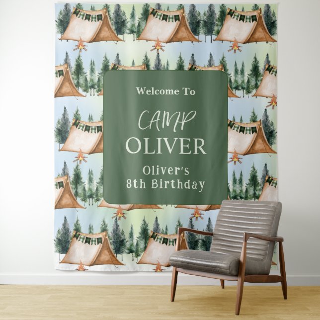 Tapete De Parede Festa de Aniversário ao Ar Livre com Fogueira de A (In Situ)