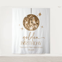 Festa de aniversário de Ouro de Bola Disco Dourada