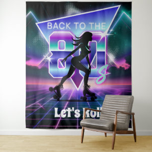 Tapete De Parede Festa de Aniversário de Patins de Roda Vaporwave