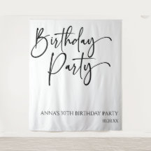 Festa de aniversário Mínima Moderna Elegante