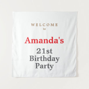 Tapete De Parede Festa de Aniversário Moderna Minimalista Fofa