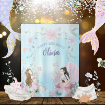 Festa de Aniversário Sirenas Aquarela Caprichosa