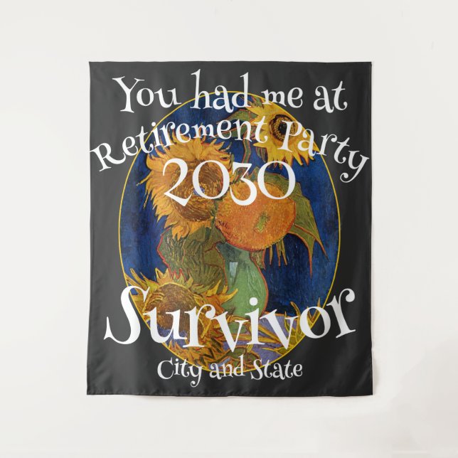 Tapete De Parede Festa de Aposentadoria 2030 2031 2032 2034 2035 20 (Frente)