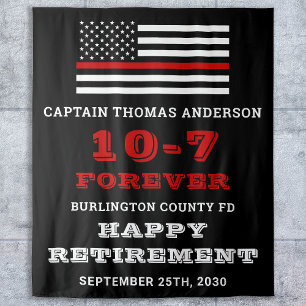 Tapete De Parede Festa de Bombeiros Finos da Linha Vermelha Feliz R