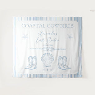 Tapete De Parede Festa de Despedida de Solteira da Cowgirl Costeira