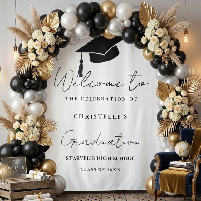 Tapete De Parede Festa de Formatura com Letra Moderna e Casual (Criador carregado)