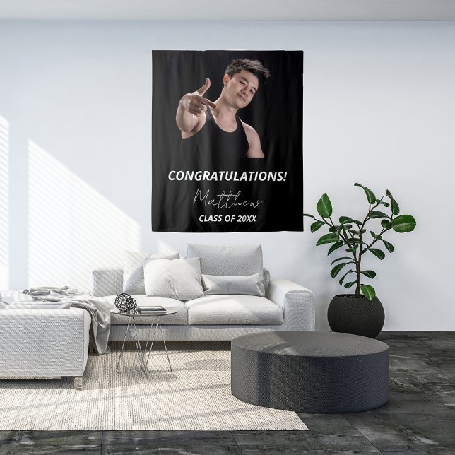 Tapete De Parede Festa de formatura foto preta e branca 2025 (Criador carregado)