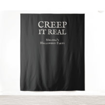 Festa de Halloween Creep it Real Preta