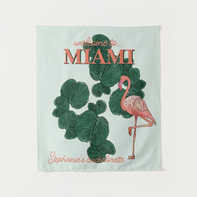 Tapete De Parede festa de solteira em Miami (Frente)