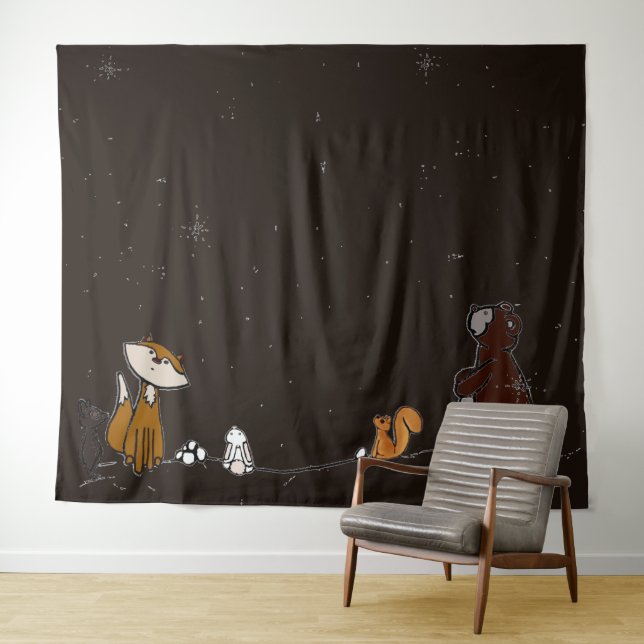 Tapete De Parede figdewdrop Watch the Stars Extra large Tapestry (In Situ (Horizontal))