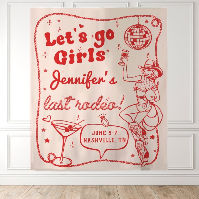 Tapete De Parede Fim de Semana da Rapariga do Disco Vermelho Rodeo  (Criador carregado)