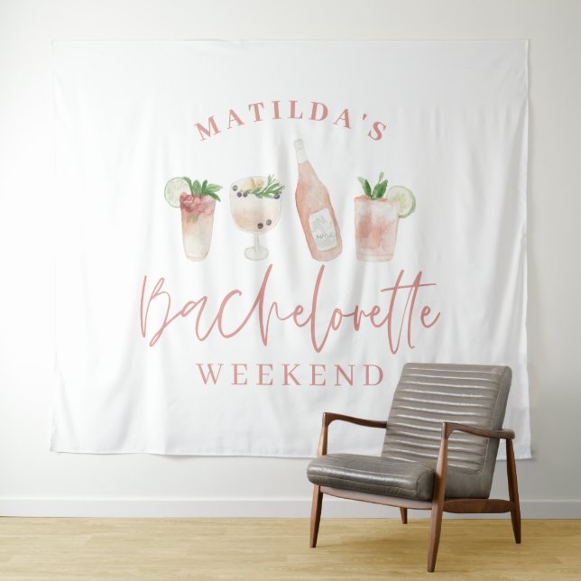 Tapete De Parede Fim de semana de despedida de solteira bebidas mod (In Situ (Horizontal))