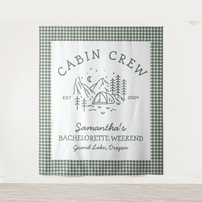 Tapete De Parede Fim de semana de solteira no acampamento Montanhas (Frente)