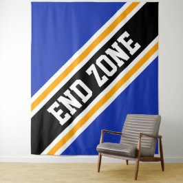 Tapete De Parede Fim ZONA Real Azul Amarelo Amarelo Frisas Escuras 
