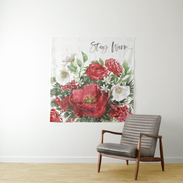 Tapete De Parede Fique Quente - Flores de Férias (In Situ (Horizontal))