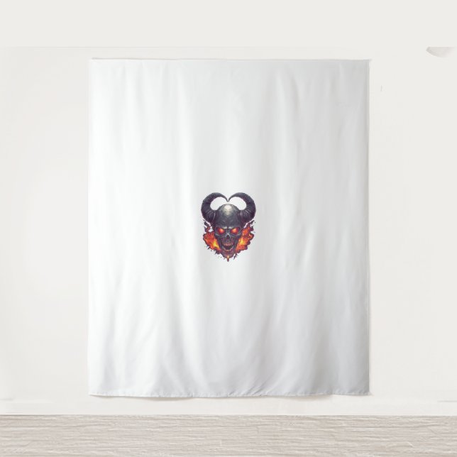 Tapete De Parede Firestorm Demon Skull (Frente)