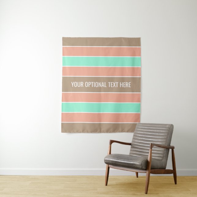 Tapete De Parede Fitas de texto personalizadas com padrão de distri (In Situ)