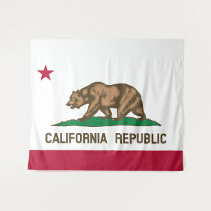 Tapete De Parede Flag Of California Wall Tapestry