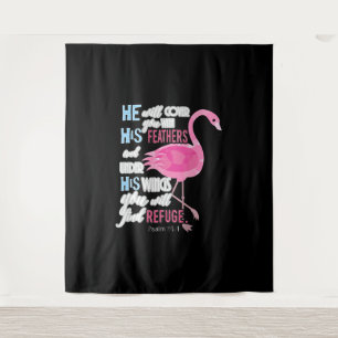 Tapete De Parede Flamingo Christian Gift, Salm 91 Bíblia Verse
