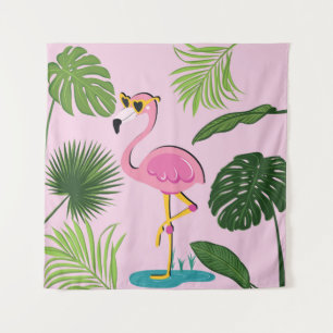 Tapete De Parede Flamingo Palm Sai Design Tropical
