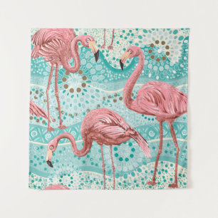 Tapete De Parede Flamingo Tropical: Vintage Floral Wallpaper