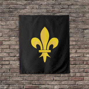 Tapete De Parede Fleur de Lis em Floresta Negra