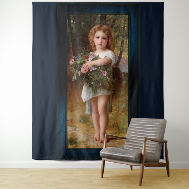 Tapete De Parede Fleurs De Printemps de William Bouguereau (In Situ)