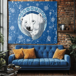 Tapete De Parede Flocos de neve do Urso Polar