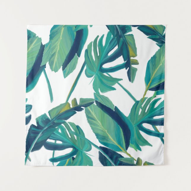 Tapete De Parede Floors sheets tropical nature (Frente)