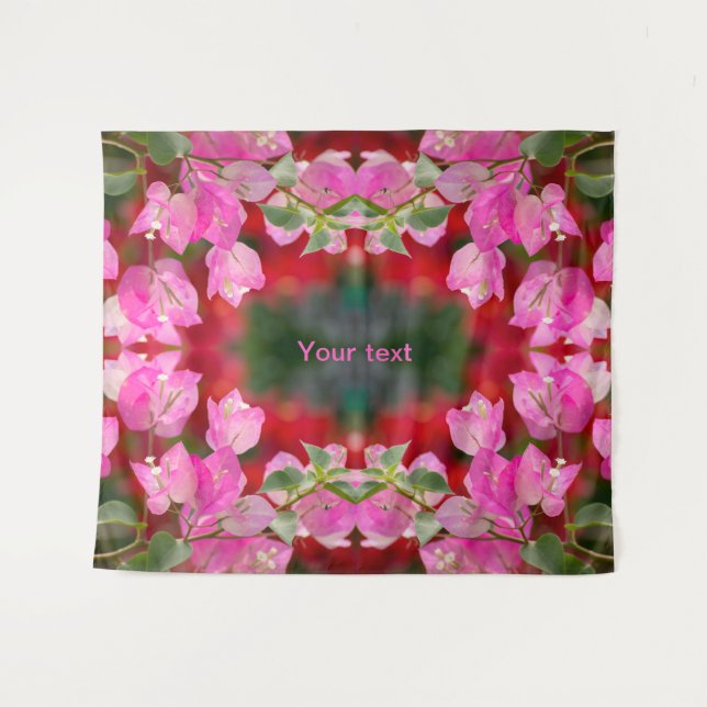 Tapete De Parede Flor Bougainvillea rosa (Frente (Horizontal))