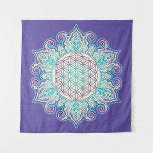 Tapete De Parede Flor Da Vida - Índia Mandala 2