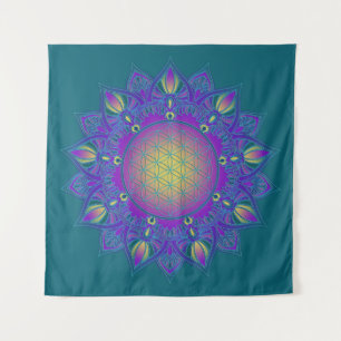 Tapete De Parede Flor Da Vida - Índia Mandala 3