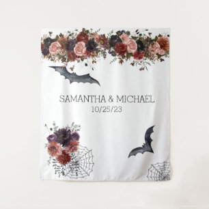 Tapete De Parede Flor de Aquarela de Casamento Floral de Outono de 