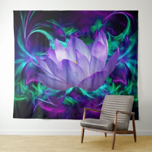 Tapete De Parede Flor de Lótus Roxo