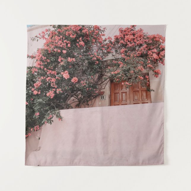 Tapete De Parede Flor de pétalas rosa (Frente)