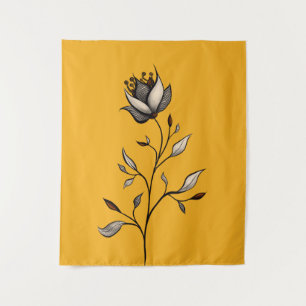 Tapete De Parede Flor elegante, Abstrato de arte de barbatana