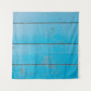 Tapete De Parede Flor empoeirada de madeira fresca de vinheta azul