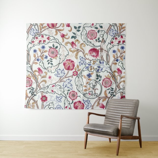 Tapete De Parede Flor, Padrão Floral, William Morris (In Situ (Horizontal))