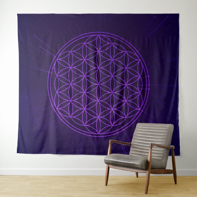 Tapete De Parede Flor Universo da Vida (In Situ (Horizontal))