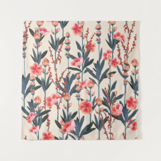 Tapete De Parede Florais de Jardim: Vintagem Botânica Tropical