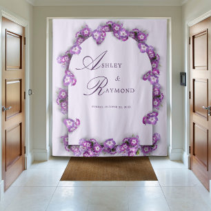 Tapete De Parede Florais Rústicos Elegantes e Modernos com Arco de